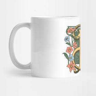 Art Nouveau Letter B, Ornamental Letter B, Art Deco Mug